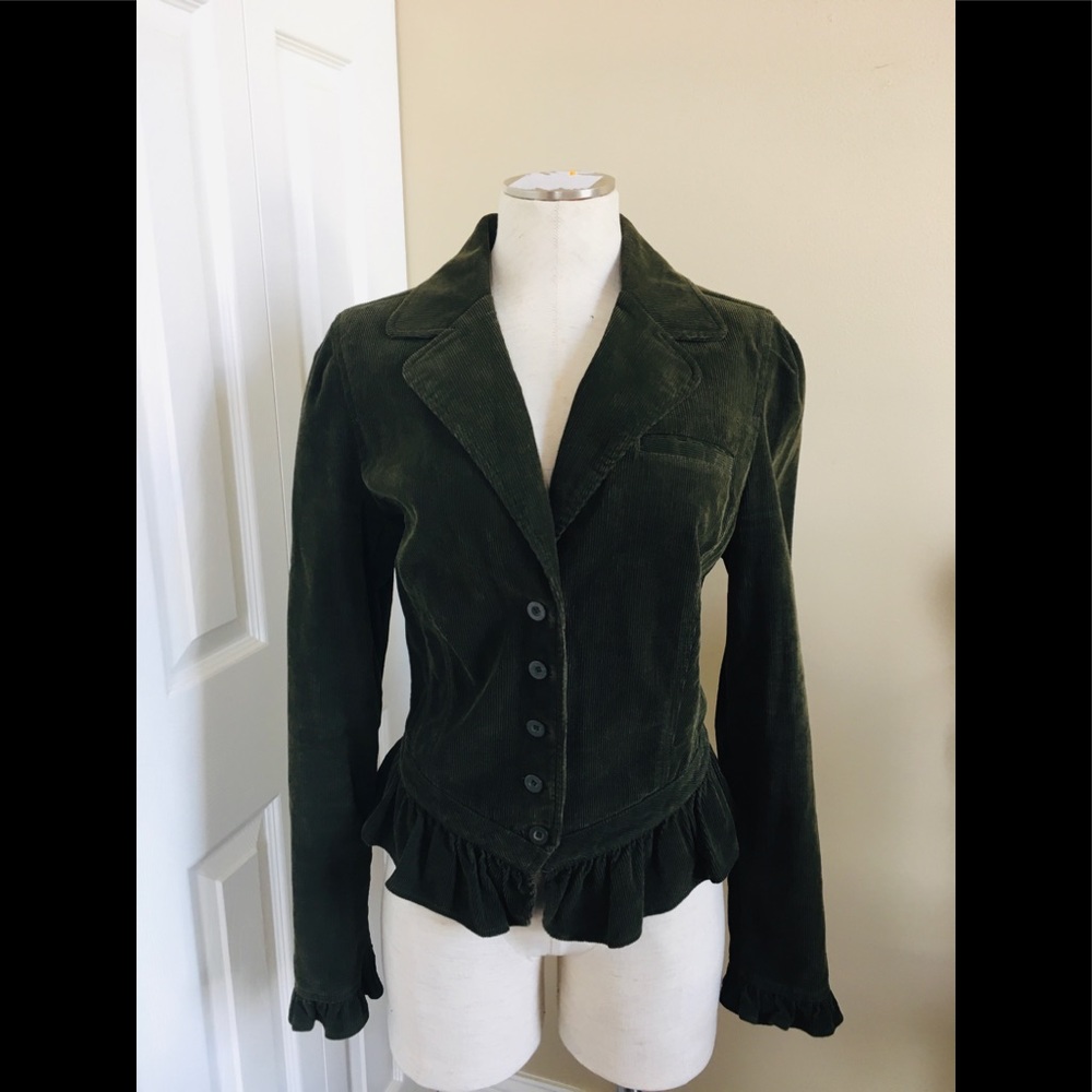 INC Corduroy Blazer - Army Green.